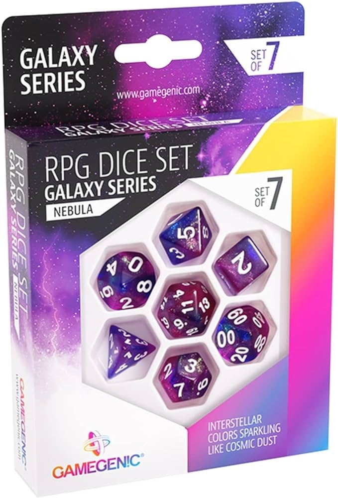 GALAXY SERIES - NEBULA - RPG DICE SET (7PCS)