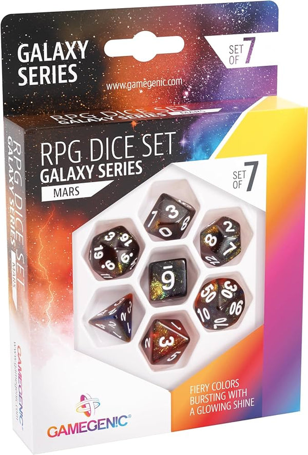 GALAXY SERIES - MARS- RPG DICE SET (7PCS)