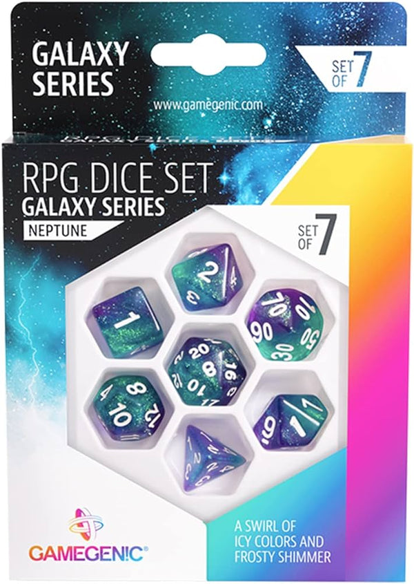 GALAXY SERIES - NEPTUNE - RPG DICE SET (7PCS)