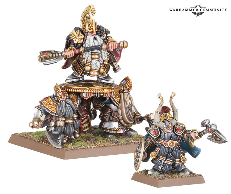 DWARF/M/H: DWARF LORDS W/SHIELDBEARERS