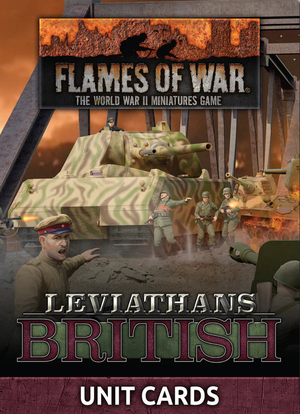 Late War Leviathans: British Unit Cards (34x Cards) - Limited Edition