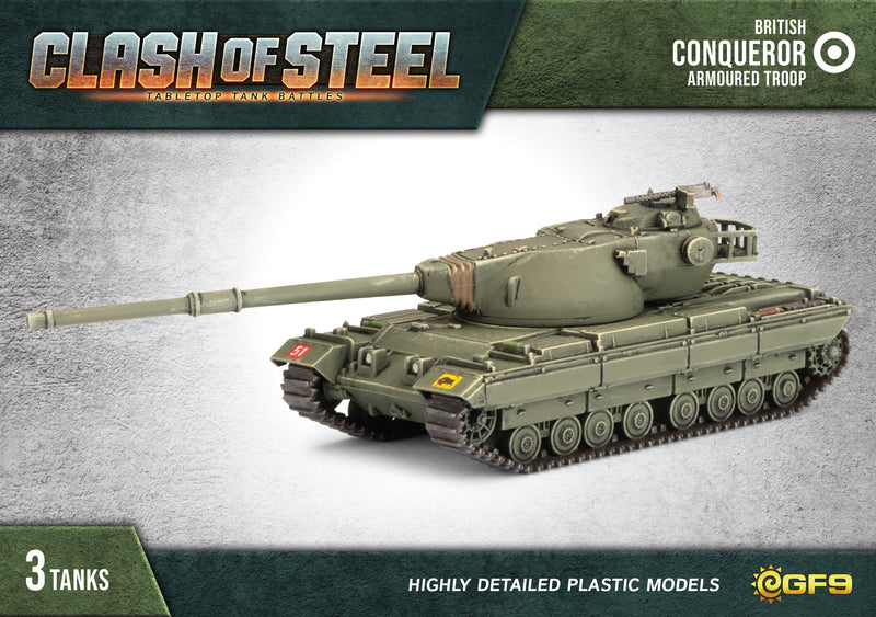 Conqueror Heavy Tank Troop (x3 Plastic)