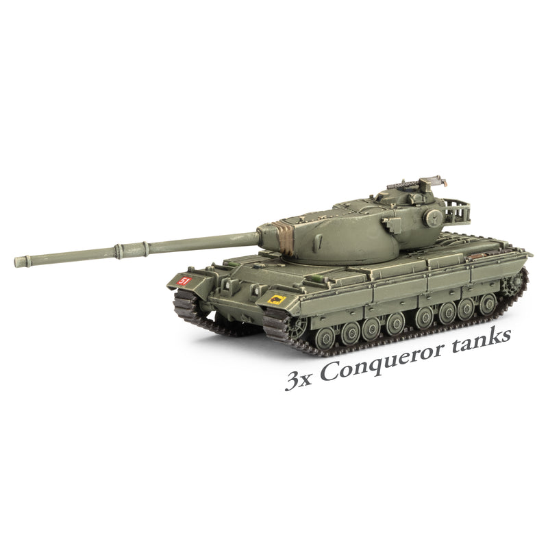 Conqueror Heavy Tank Troop (x3 Plastic)