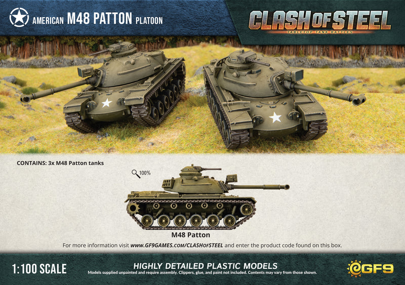 M48 Medium Tank Platoon (x3 Plastic)