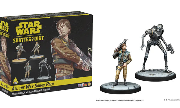 [PRE-ORDER] Star Wars Shatterpoint All The Way Squad Pack (Cassian Andor, K2So, 2 Rebel Pathfinders)