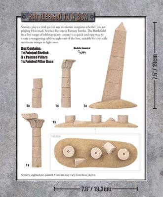 BB907 Forgotten City: Obelisk &amp; Pillars (x5)